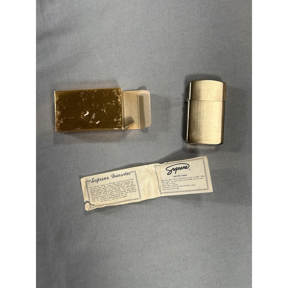 Supreme LDL Lighter Polished Brass Style Not Working Made In Japan